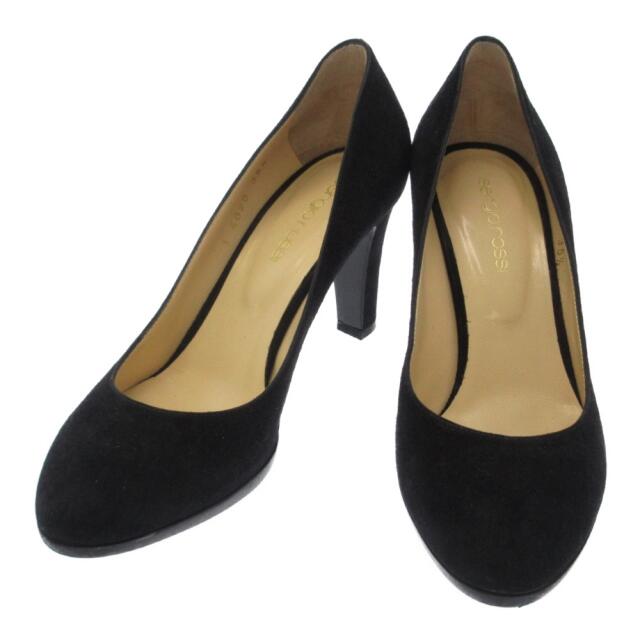 Sergio Rossi セルジオロッシ Scarpe Donna Pumps スウェードパンプス ブラック A14020-MCA501-1000-313