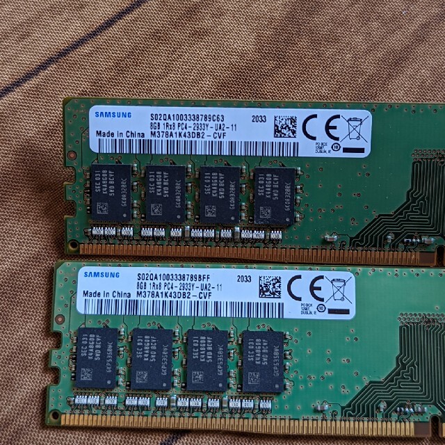 Samsung DDR4 2933 8GB×2 16GB 1