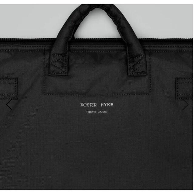 業界最高峰】 PORTER×HYKE ヘルメットバッグラージ BK トートバッグ