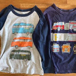 ギャップキッズ(GAP Kids)の【 sale】gap車模様☆105〜110cmロンT2枚セット(Tシャツ/カットソー)