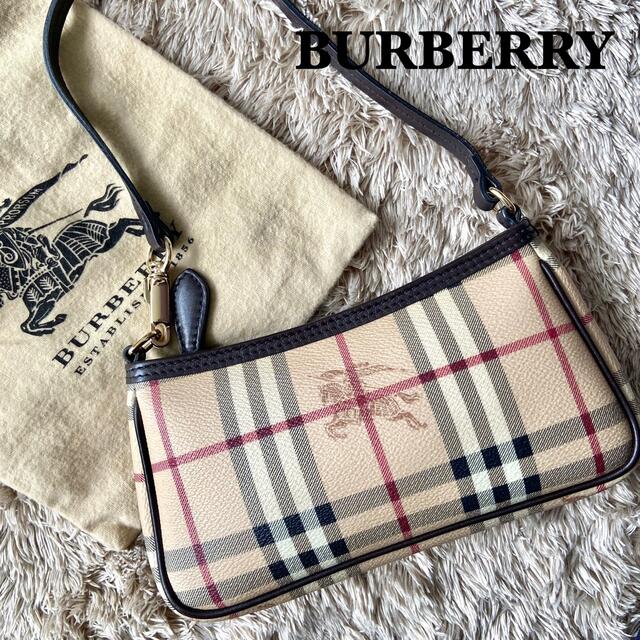 極美品】BURBERRY バーバリー ハンドバッグ PVC ノバチェック-