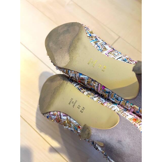 ダイアナ パンプス ツイード系 22.5㎝ 2