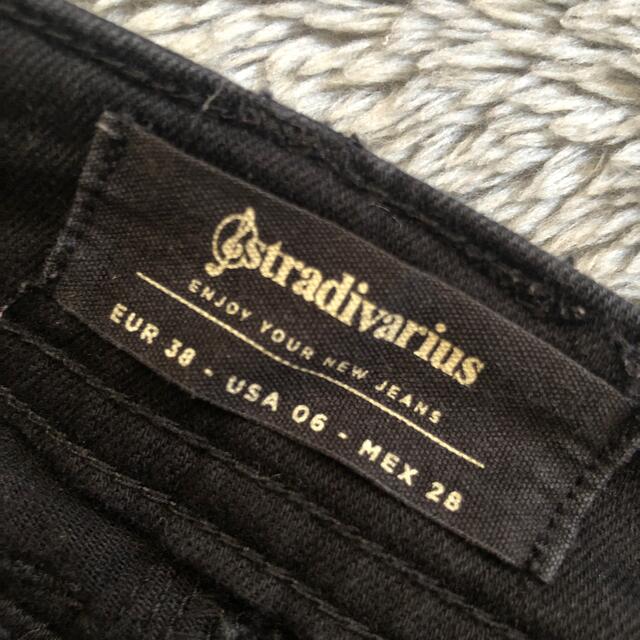 stradivarius(ストラディバリウス)のstradivarius 黒スキニーパンツ　M レディースのパンツ(デニム/ジーンズ)の商品写真