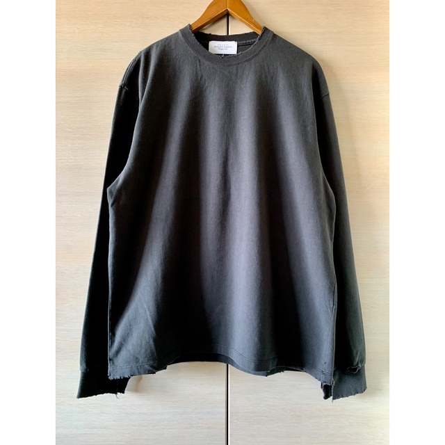 メンズUNUSED Dmaged Long Sleeve T-shirt US2197