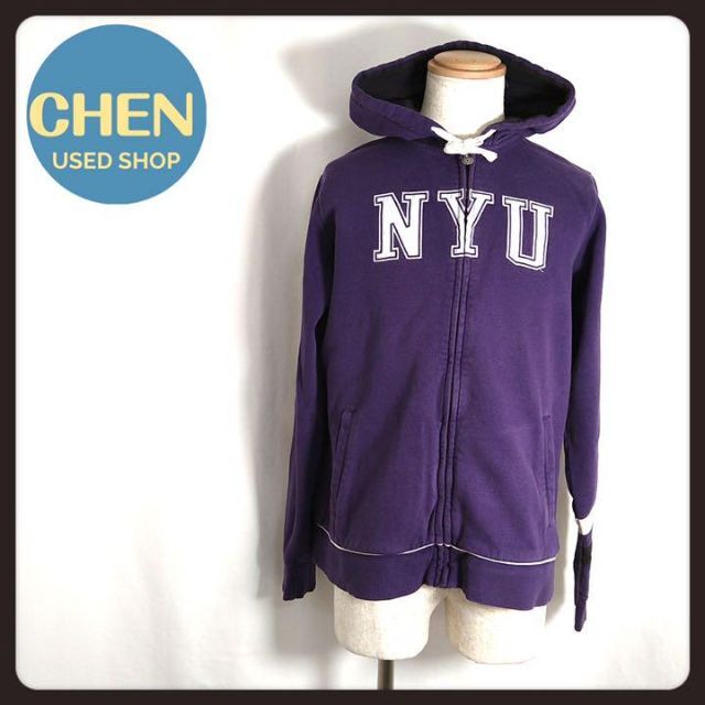 Champion チャンピオン カレッジロゴパーカー ニューヨーク大学 ゆる ...