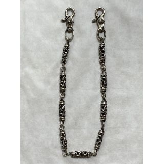 クロムハーツ(Chrome Hearts)のクロムハーツ　ウォレットチェーン　ローラー　2クリップ　9リンク(ウォレットチェーン)