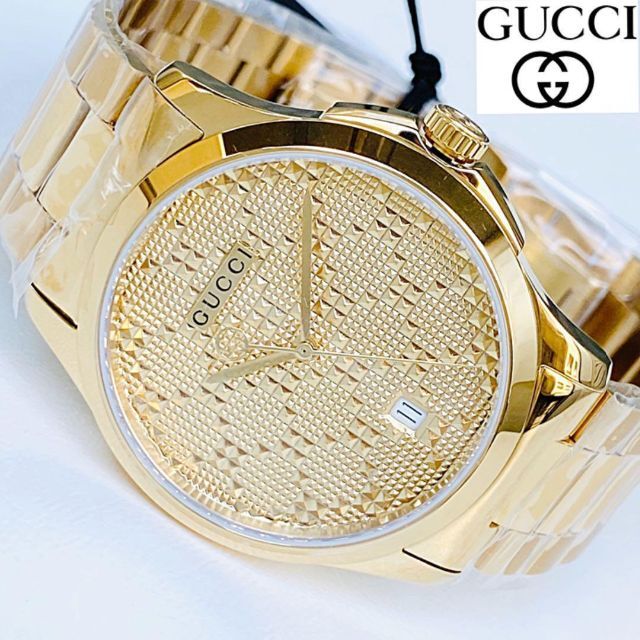 【大人気】定価14万 グッチGUCCI Gタイムレス メンズ男性 腕時計 新品 腕時計(アナログ)