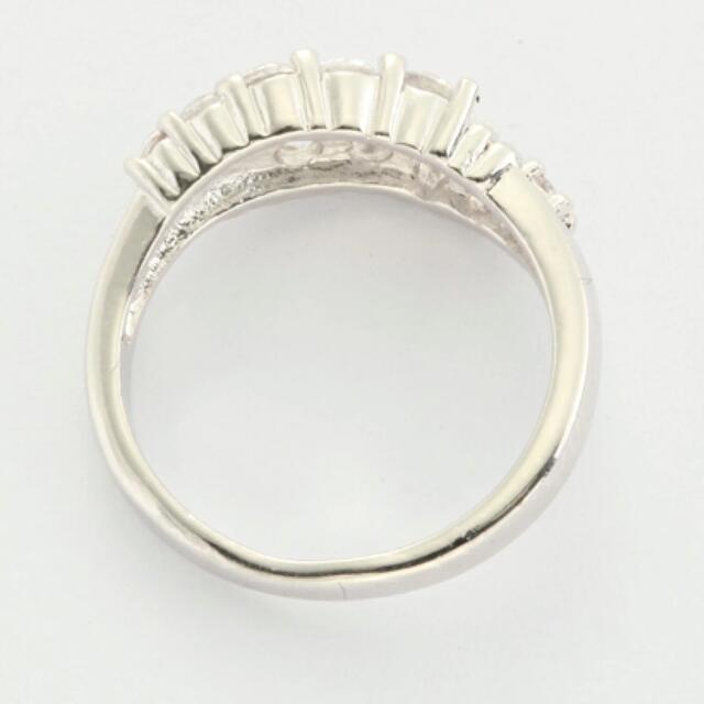 指輪　7号　プラチナ仕上げ　スイート10リング　CZダイヤ　1.2ct レディースのアクセサリー(リング(指輪))の商品写真