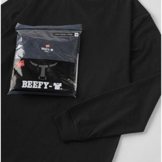 ヘインズ(Hanes)の【2枚セット】Hanes BEEFY LONG SLEEVE T-SHIRT 黒(Tシャツ/カットソー(七分/長袖))