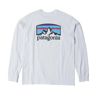 パタゴニア(patagonia)のpatagonia ロンT Long Sleeve Fitz Roy ホワイトL(Tシャツ/カットソー(七分/長袖))