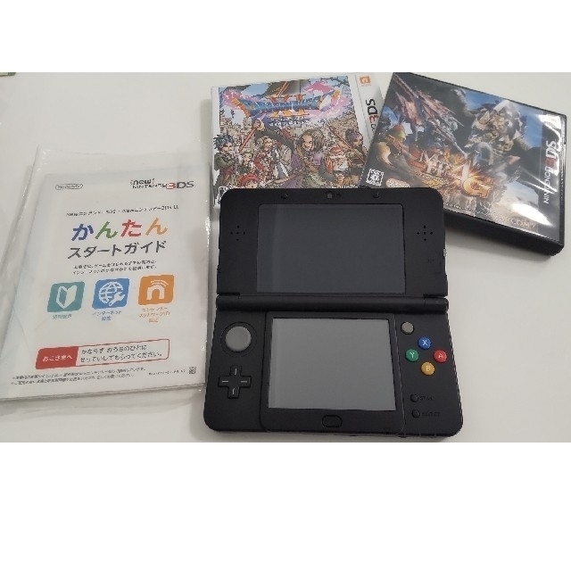 携帯用ゲーム機本体New ニンテンドー 3DS ブラック+ソフト2本セット