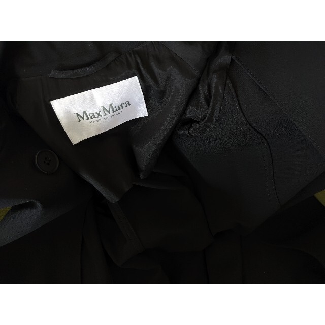 Max Mara(マックスマーラ)のMaxMara❤マックスマーラ❤トレンチコート❤白タグ❤36黒定価239800円 レディースのジャケット/アウター(トレンチコート)の商品写真