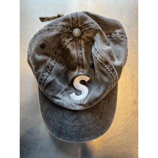supreme デニムキャップ ブラックデニム sロゴ シュプリーム