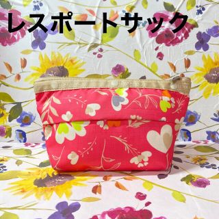 レスポートサック(LeSportsac)のSMALL SLOAN COSMETIC ティッシュケース　ピンク　ハート(ポーチ)