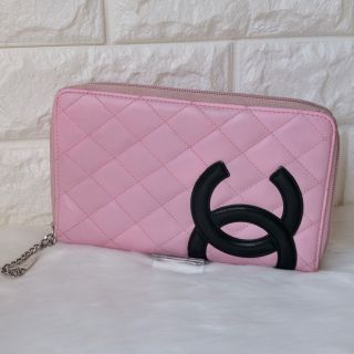 シャネル(CHANEL)のシャネル　カンボン　カンボンライン　ピンク(財布)