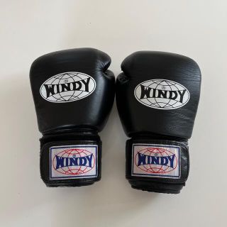 WINDY グローブ 16 黒 キックボクシング ボクシング スパー