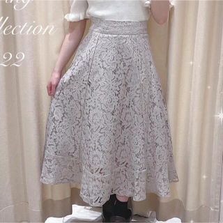 evelyn - パイピングレーススカートの通販|ラクマ