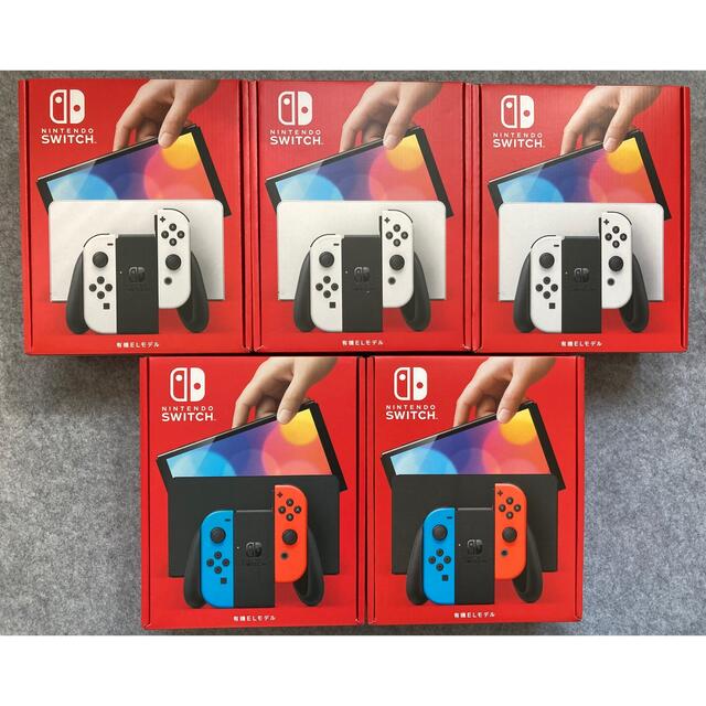 代引き人気 Nintendo Switch - 5台セット Nintendo Switch 有機EL