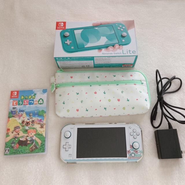 おトク情報がいっぱい! Switch Nintendo - 任天堂 Lite あつまれどうぶつの森セット ターコイズ 家庭用ゲーム機本体 おトク情報がいっぱい! Switch Nintendo - 任天堂 Lite あつまれどうぶつの森セット ターコイズ 家庭用ゲーム機本体