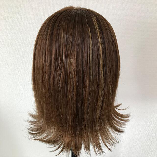 1点物 メッシュ入り 切りっぱなしボブ レミー人毛100% フルウィッグ 1点物 メッシュ入り 切りっぱなしボブ レミー人毛100% フルウィッグ