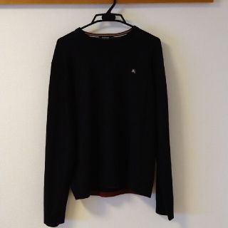 バーバリーブラックレーベル(BURBERRY BLACK LABEL)の【けんま様専用】　バーバリー　ブラックレーベル　セーター　黒(ニット/セーター)