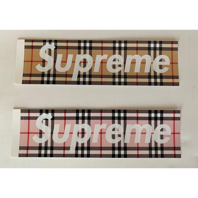 Supreme(シュプリーム)のSupreme  Burberry ステッカー2枚 セット メンズのメンズ その他(その他)の商品写真