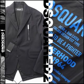 ディースクエアード(DSQUARED2)の20AW新品20万DSQUARED2ロゴウールジャケット46ディースクエアード(ブルゾン)