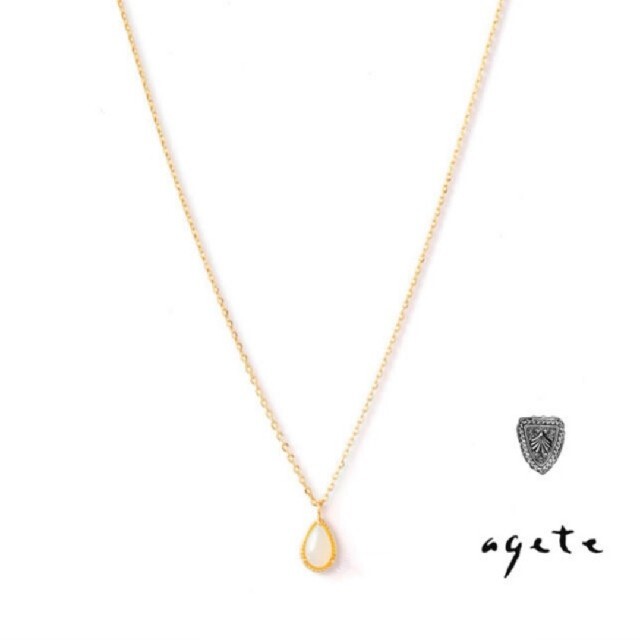 agete K10 オパール ネックレス 【美品】 noxcapital.de