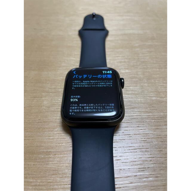 Apple Watch(アップルウォッチ)のApple Watch Series 6 44mm チタニウム 色 黒ブラック メンズの時計(腕時計(デジタル))の商品写真