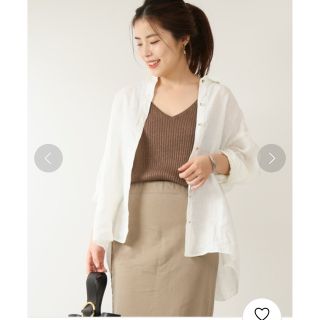 スピックアンドスパン(Spick & Span)の☆新品☆スピックアンドスパン  リネンビッグシャツ(シャツ/ブラウス(長袖/七分))