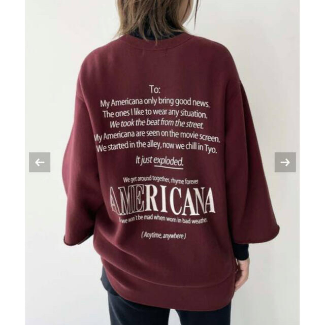 L'Appartement♡Americana Logo Sweat】 elc.or.jp