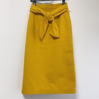 ナチュラルビューティーベーシック(NATURAL BEAUTY BASIC)のビッグリボンミディタイトスカート(ひざ丈スカート)