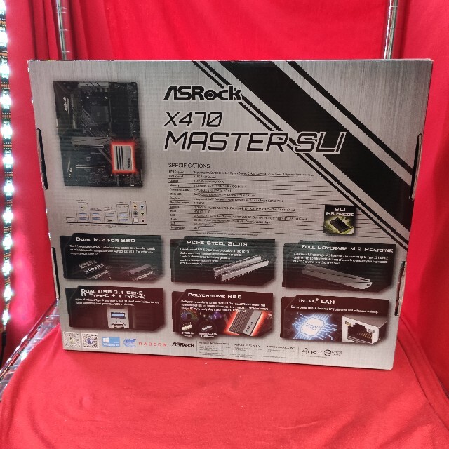 ASRock X470 MASTER SLI スマホ/家電/カメラのPC/タブレット(PCパーツ)の商品写真