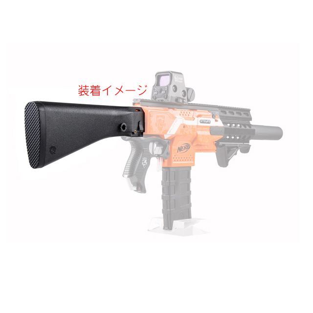 新品 WORKER ストック 黒 NERF ナーフ 改造 カスタム エンタメ/ホビーのミリタリー(カスタムパーツ)の商品写真