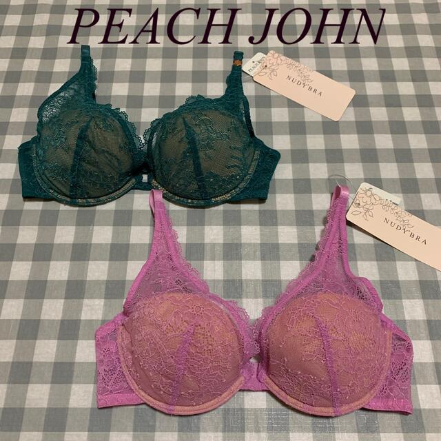 PEACH JOHN(ピーチジョン)のPEACH JOHN NUDY BRA E70 タグ付き未使用品セット レディースの下着/アンダーウェア(ブラ)の商品写真