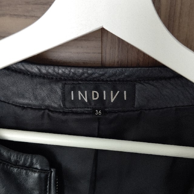 INDIVI(インディヴィ)のINDIVI 羊革ジャケット レディースのジャケット/アウター(その他)の商品写真