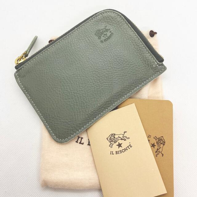 新品】イルビゾンテ 財布 小銭入れ ミニ財布 セージ グリーン-