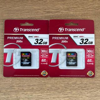 トランセンド(Transcend)のSDカード　Transcend 32GB 2個セット(PC周辺機器)