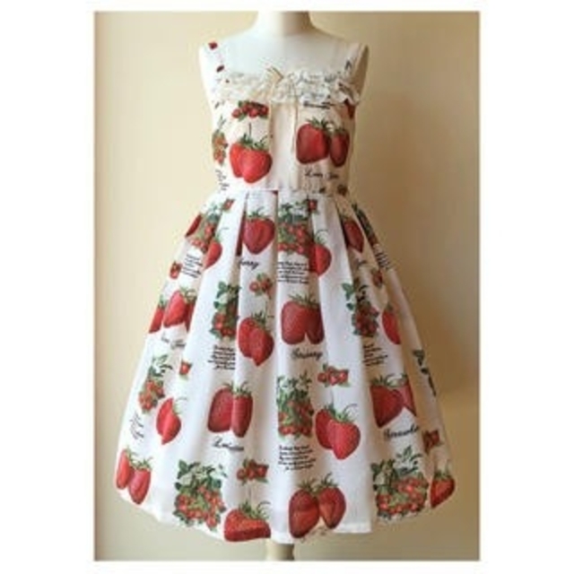 ジェーンマープル いちご 黒 Strawberry garden 旬アイテム新作入荷20