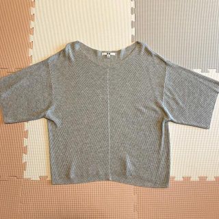 ユニクロ(UNIQLO)のニット　サマーニット(カットソー(半袖/袖なし))