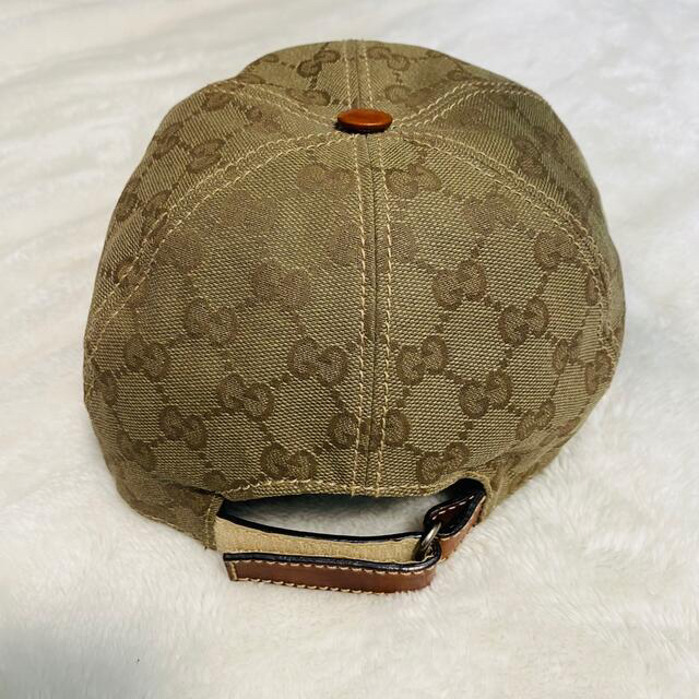 Gucci(グッチ)の【美品】GUCCI グッチ　GG柄　シェリーライン　キャップ　帽子　Lサイズ メンズの帽子(キャップ)の商品写真