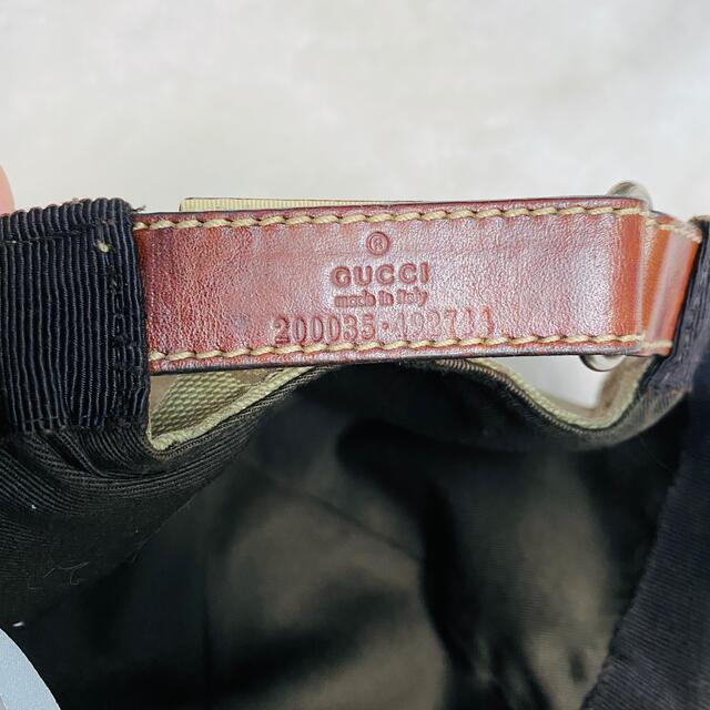 Gucci(グッチ)の【美品】GUCCI グッチ　GG柄　シェリーライン　キャップ　帽子　Lサイズ メンズの帽子(キャップ)の商品写真