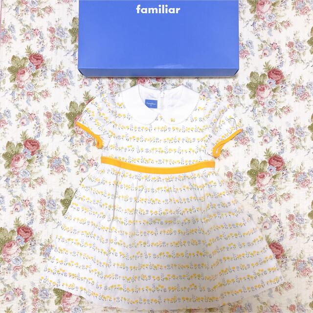 極美品familiarファミリア♡素敵なワンピース♡100