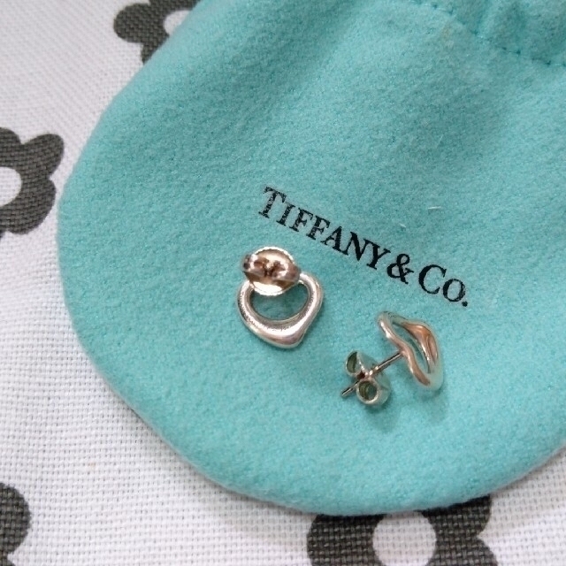 Tiffany & Co.(ティファニー)のティファニー　オープンハート　ピアス　エルサ・ペレッティ　袋、箱付き レディースのアクセサリー(ピアス)の商品写真