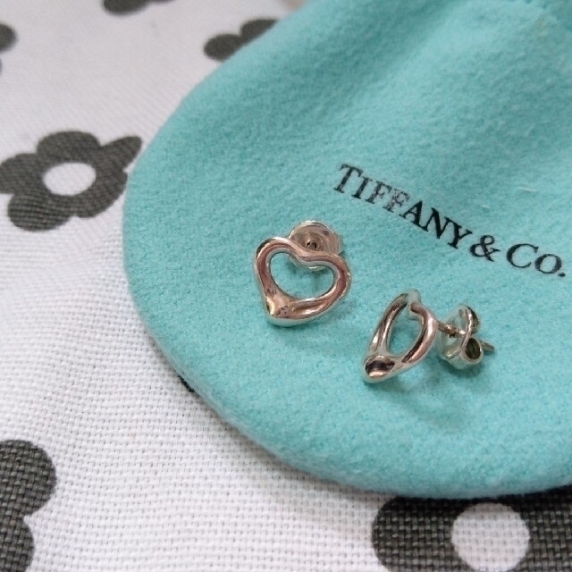 Tiffany & Co.(ティファニー)のティファニー　オープンハート　ピアス　エルサ・ペレッティ　袋、箱付き レディースのアクセサリー(ピアス)の商品写真