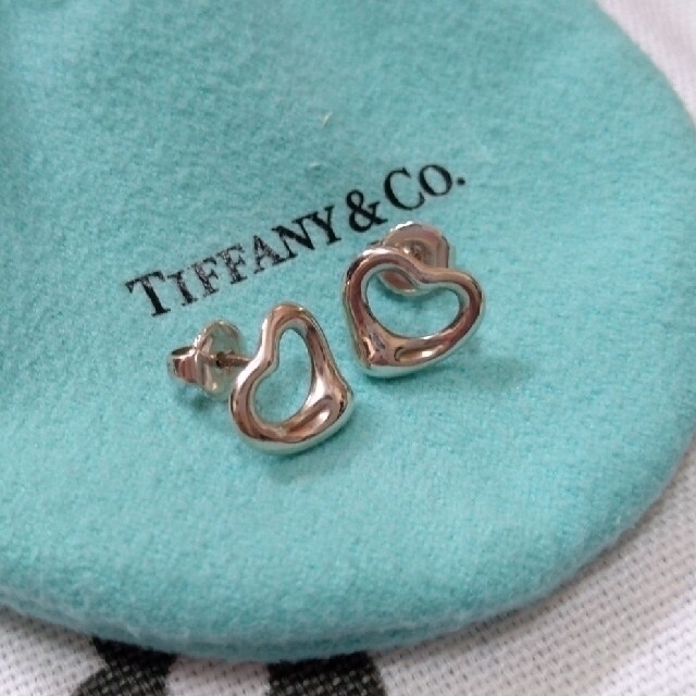 Tiffany & Co.(ティファニー)のティファニー　オープンハート　ピアス　エルサ・ペレッティ　袋、箱付き レディースのアクセサリー(ピアス)の商品写真