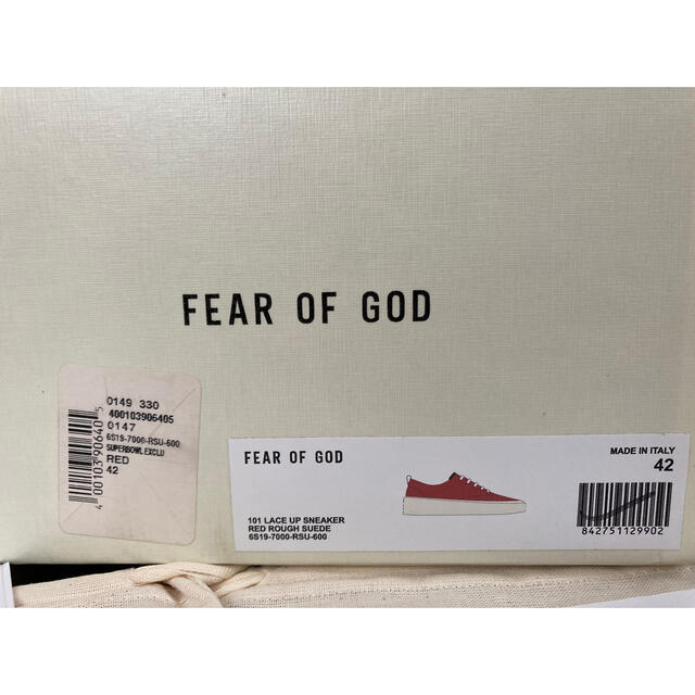 FEAR OF GOD(フィアオブゴッド)のSAKS限定 FEAR OF GOD 101 LACE UP SNEAKER42 メンズの靴/シューズ(スニーカー)の商品写真