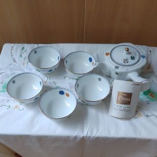 ノリタケ(Noritake)の乃りたけ　茶器5客　急須揃(食器)