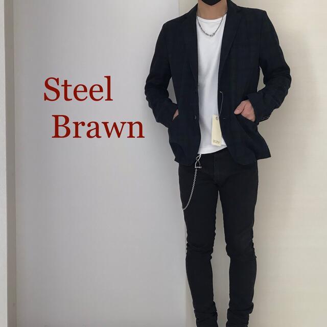 【Steel Brawnスティールブラウンタータンチェックテーラードジャケット】 メンズのジャケット/アウター(テーラードジャケット)の商品写真