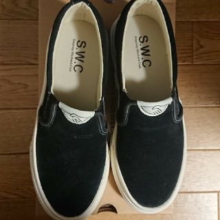 VANS - S.W.C スエードスリッポン黒 37 Stepney Workers Clubの通販 by